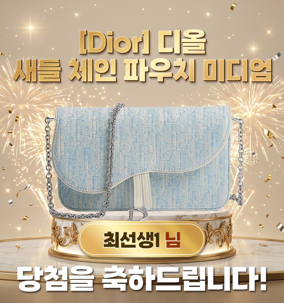 [Dior] 디올 새들 체인 파우치 미디엄